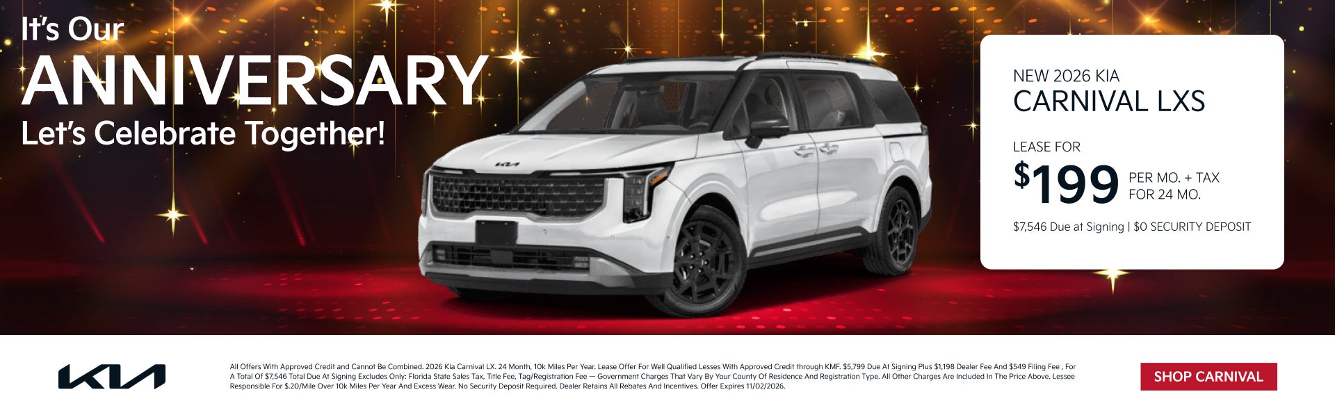 NEW 2026 KIA CARNIVAL LXS